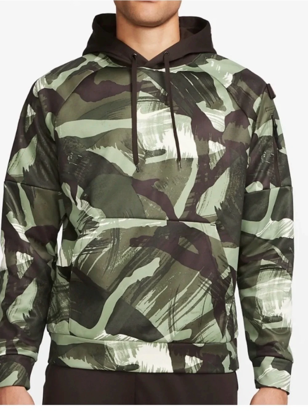 Men's Performance Hoodie in Olive Camo